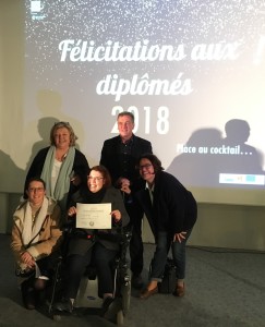 BTS en poche pour Alicia, alternante en situation de handicap chez HandiPRINT