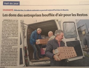 don à la veille de la collecte nationale de la part de handiprint et du groupe lecaux imprimeries